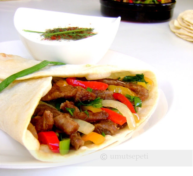 Fajita meksika yemekleri