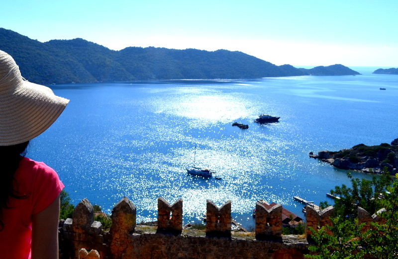 manzara resimleri kaş,antalya,kekova,kalkan,demre,noel baba,kale köy
