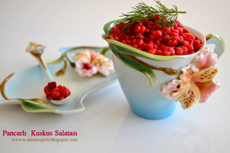 resimli tarifler resimli salata tarifleri,kuskuslu salata,pancarlı tarifler,kırmızı pancar