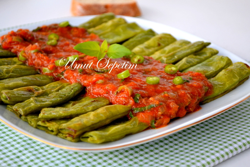 Soslu fasulye dizmesi zeytinyağlı tarifler,